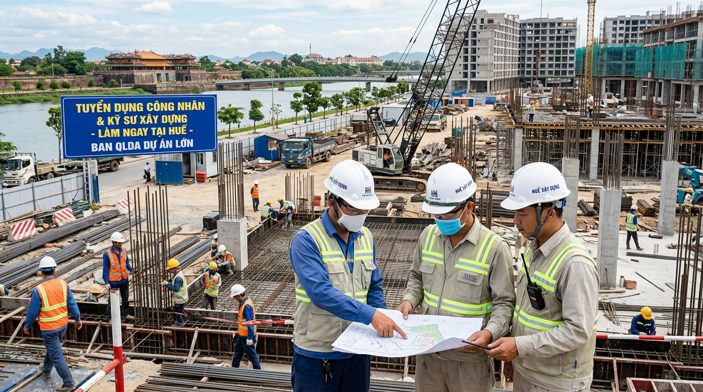 việc làm xây dựng huế