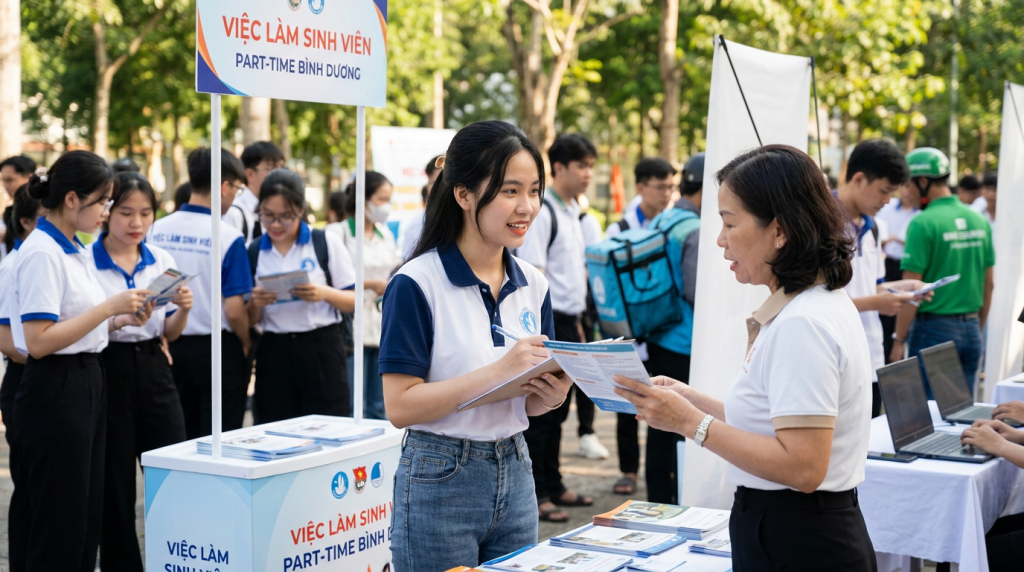 Việc làm Part-time Bình Dương: Linh hoạt thời gian cho sinh viên