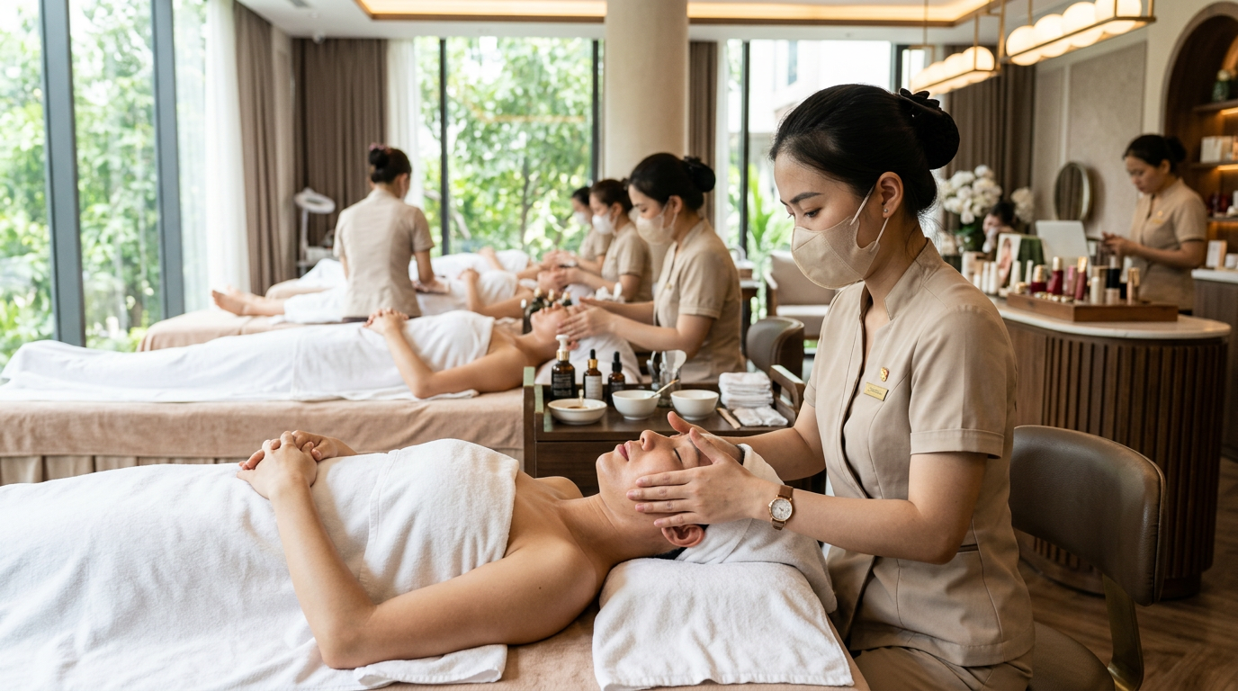 việc làm spa chăm sóc da