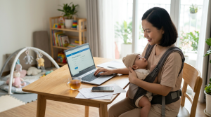 việc làm tại nhà cho mẹ bỉm sữa