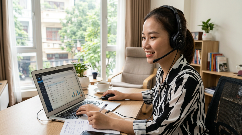 Việc làm Telesale tại nhà (Online): Data công ty cung cấp, hoa hồng không giới hạn