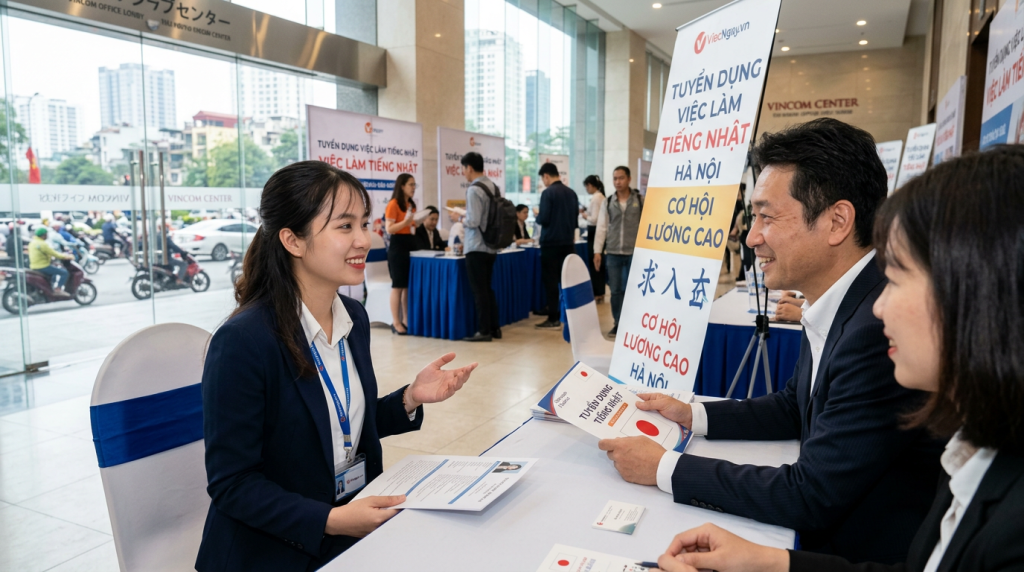 Việc làm Tiếng Nhật tại Hà Nội: Lương cao, chế độ đãi ngộ như công ty Nhật
