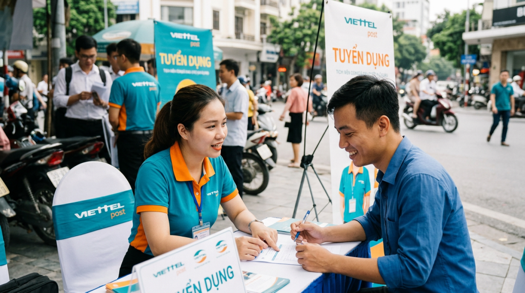 Viettel Post tuyển dụng toàn quốc: Thu nhập ổn định, nhận việc đi làm ngay